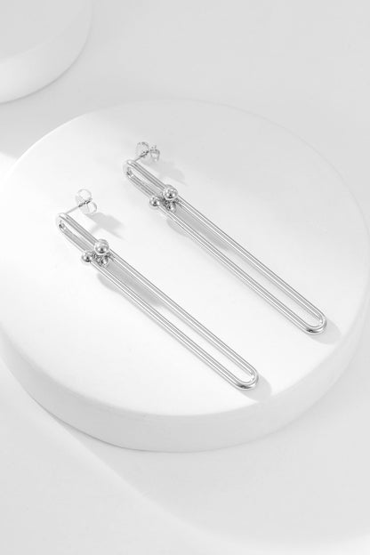 [Dawnora Jewelry]HARDWEAR LONG DROP EARRINGS