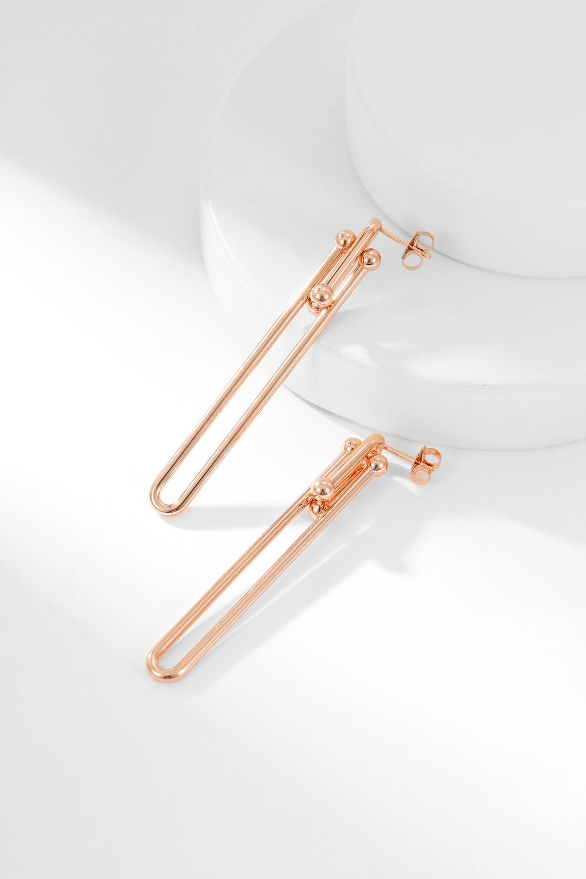 [Dawnora Jewelry]HARDWEAR LONG DROP EARRINGS