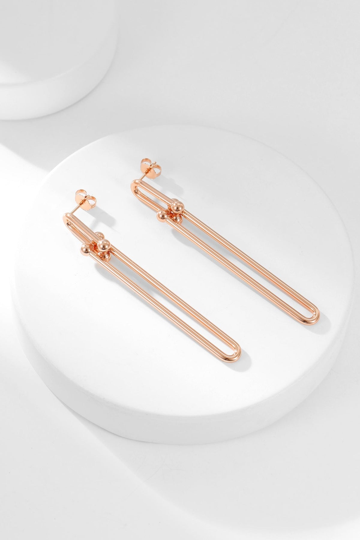 [Dawnora Jewelry]HARDWEAR LONG DROP EARRINGS