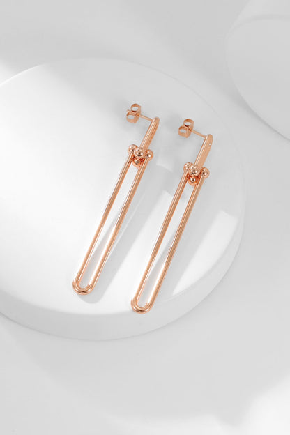 [Dawnora Jewelry]HARDWEAR LONG DROP EARRINGS