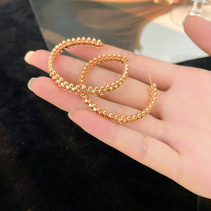 [Dawnora Jewelry]CLASH HOOP LARGE EARRINGS