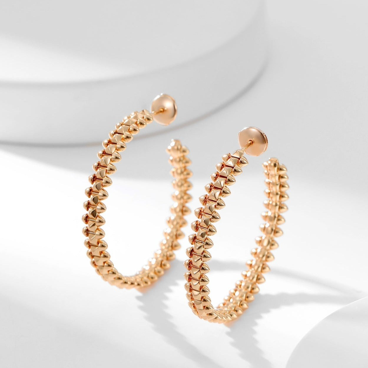 [Dawnora Jewelry]CLASH HOOP LARGE EARRINGS