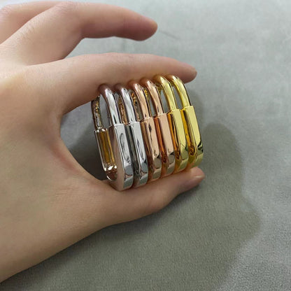 [Dawnora Jewelry]LOCK MEDIUM EARRINGS