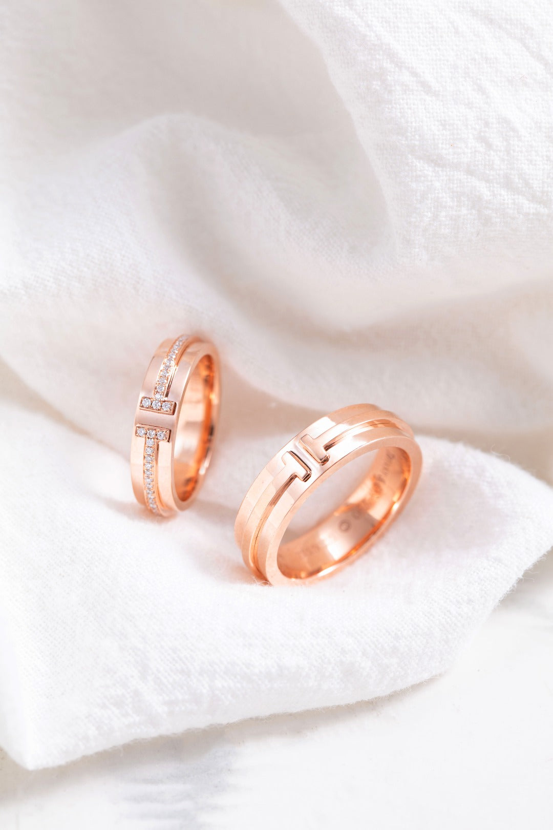 [Dawnora Jewelry]T PINK GOLD RING