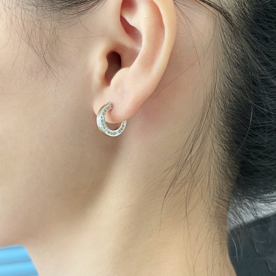 [Dawnora Jewelry]LOVE DIAMOND EARRINGS