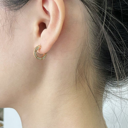[Dawnora Jewelry]LOVE DIAMOND EARRINGS