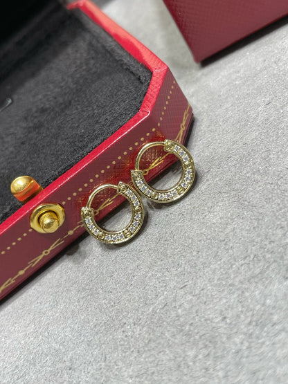 [Dawnora Jewelry]LOVE DIAMOND EARRINGS