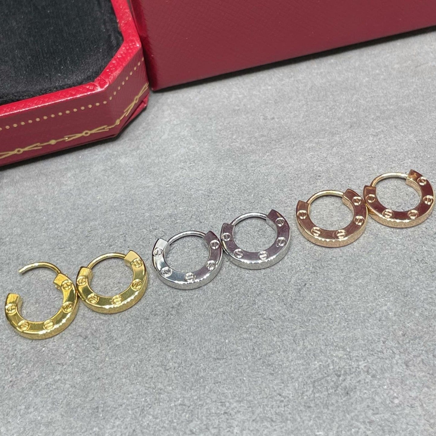 [Dawnora Jewelry]LOVE MINI EARRINGS
