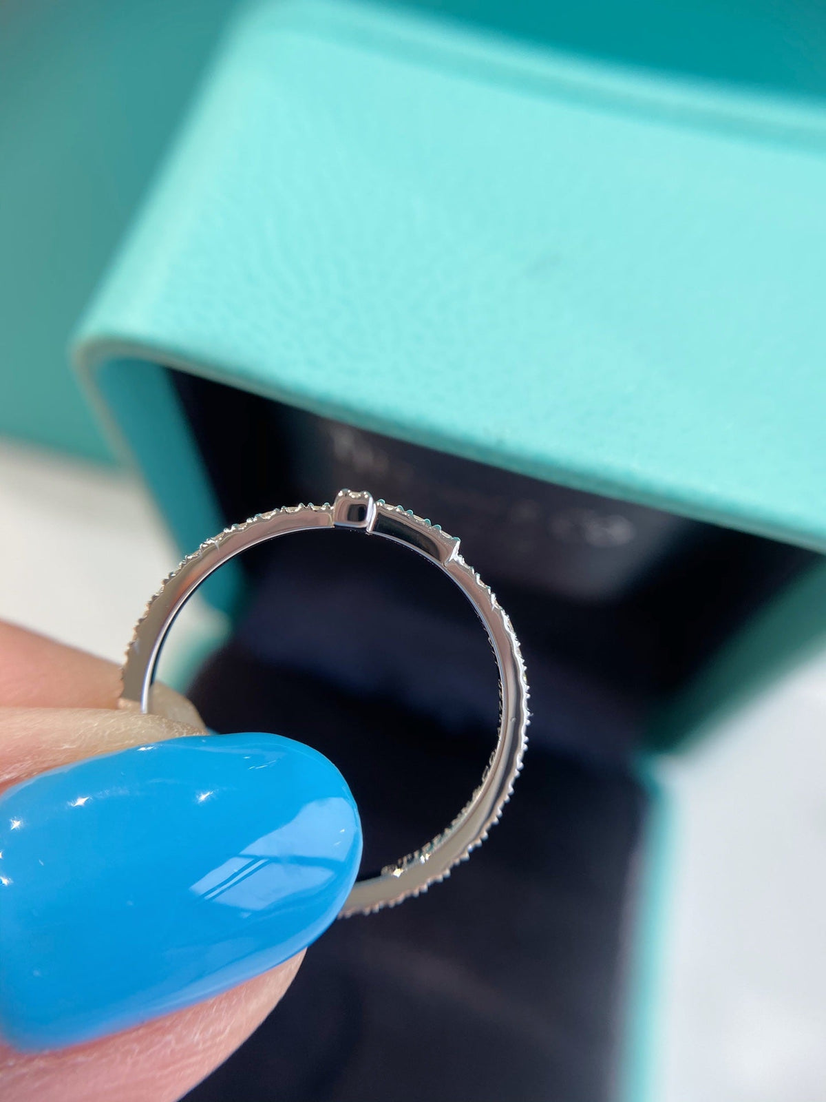 [Dawnora Jewelry]T SMALL RING DIAMOND SILVER
