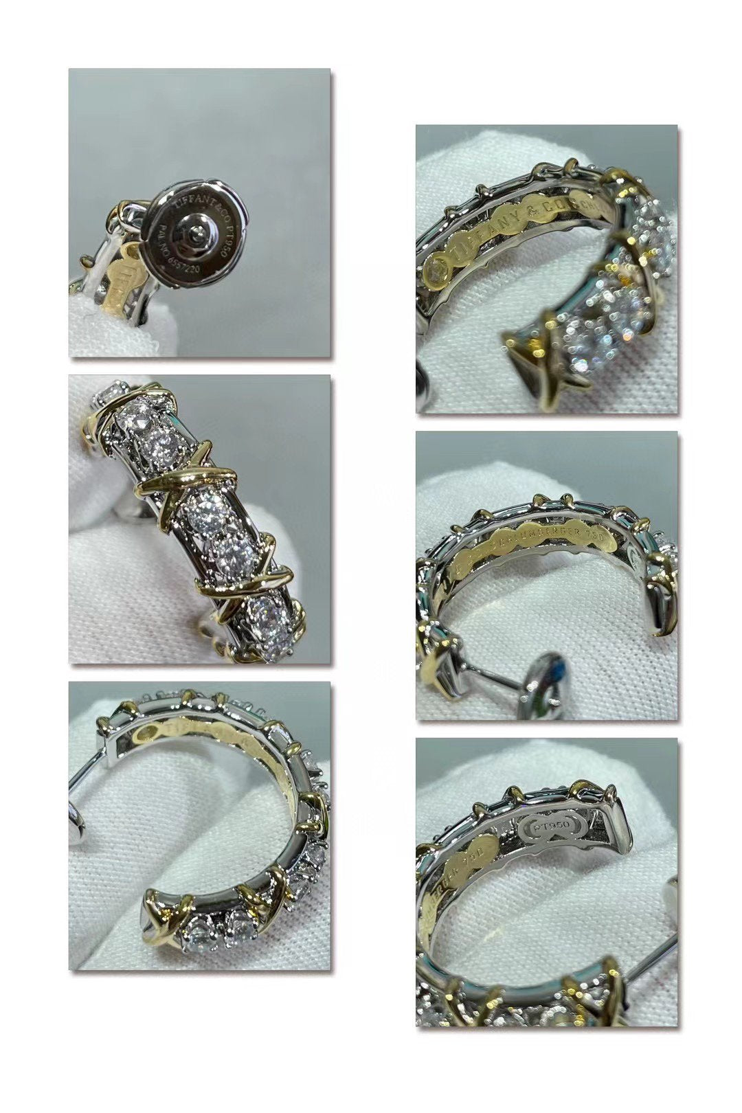 [Dawnora Jewelry]SCHLUMBERGER GOLD DIAMOND EARRINGS