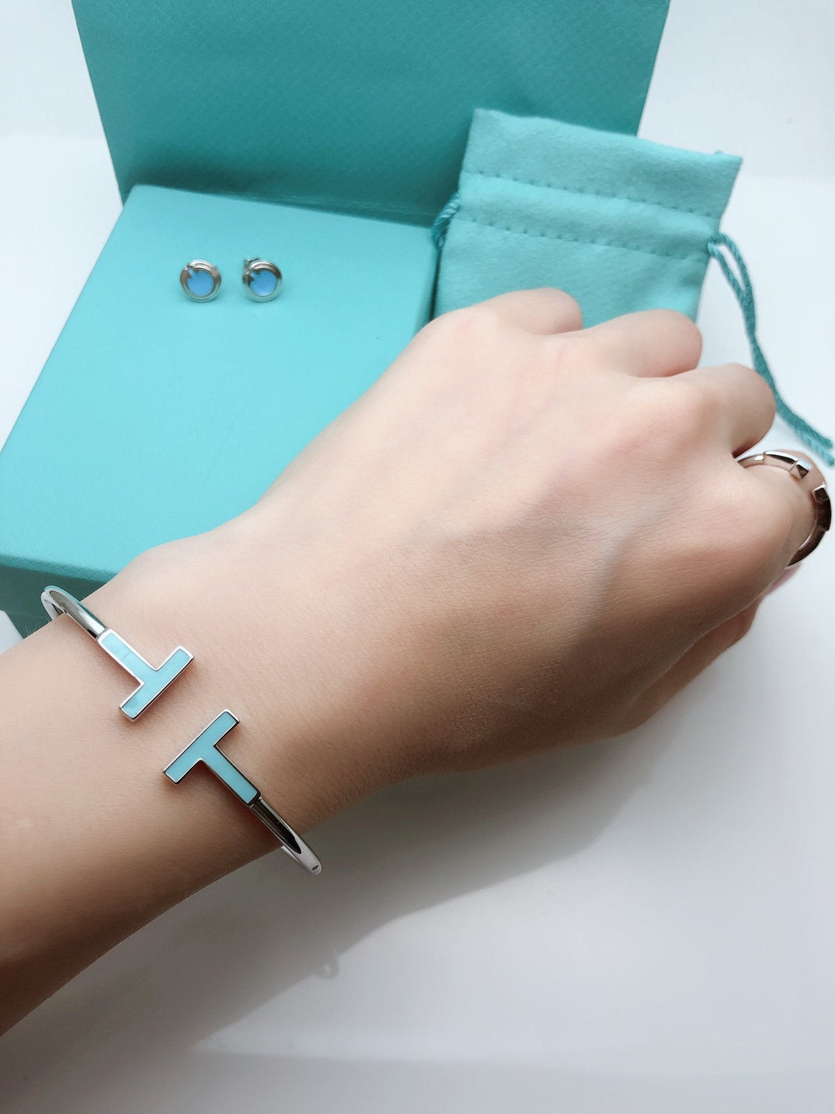 [Dawnora Jewelry]T SMALL TURQUOISE SILVER RING