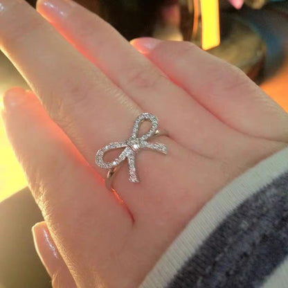 [Dawnora Jewelry]TWIST BOW RING