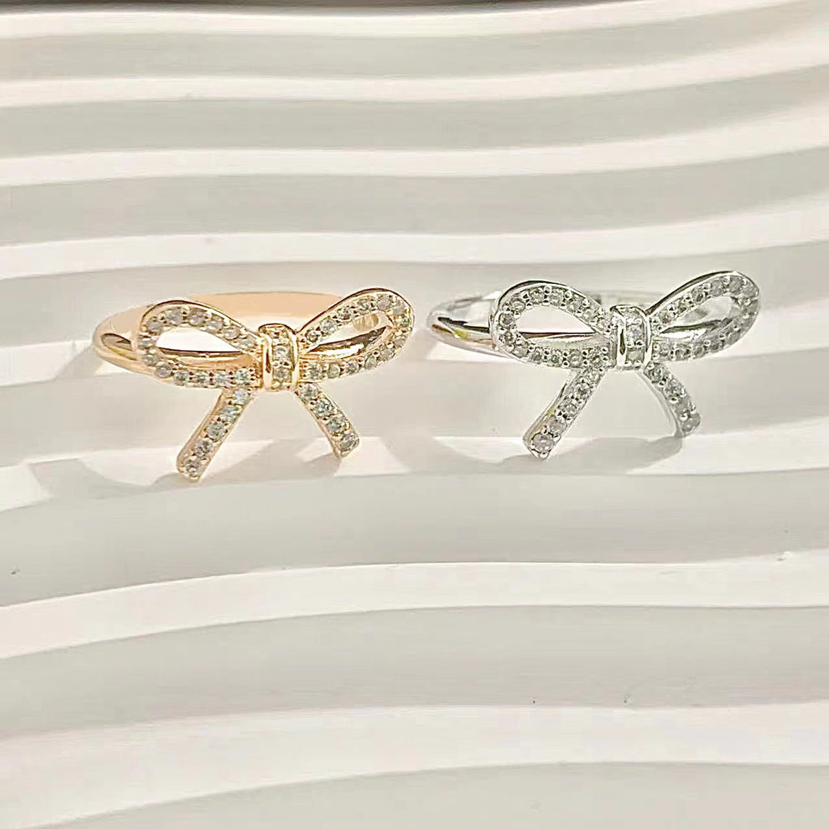 [Dawnora Jewelry]TWIST BOW RING