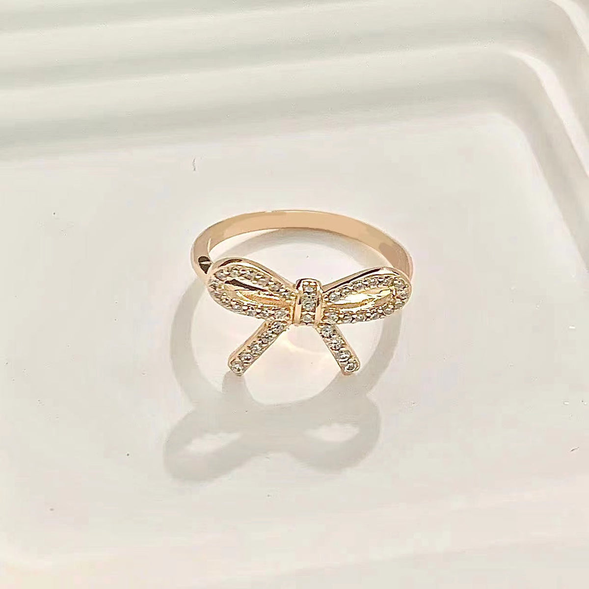 [Dawnora Jewelry]TWIST BOW RING