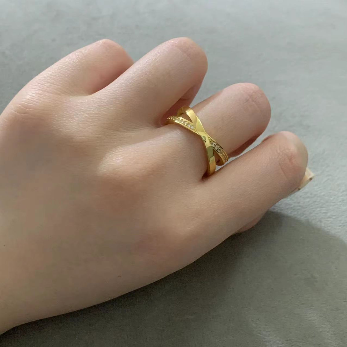 [Dawnora Jewelry]ATLAS X DIAMOND RING