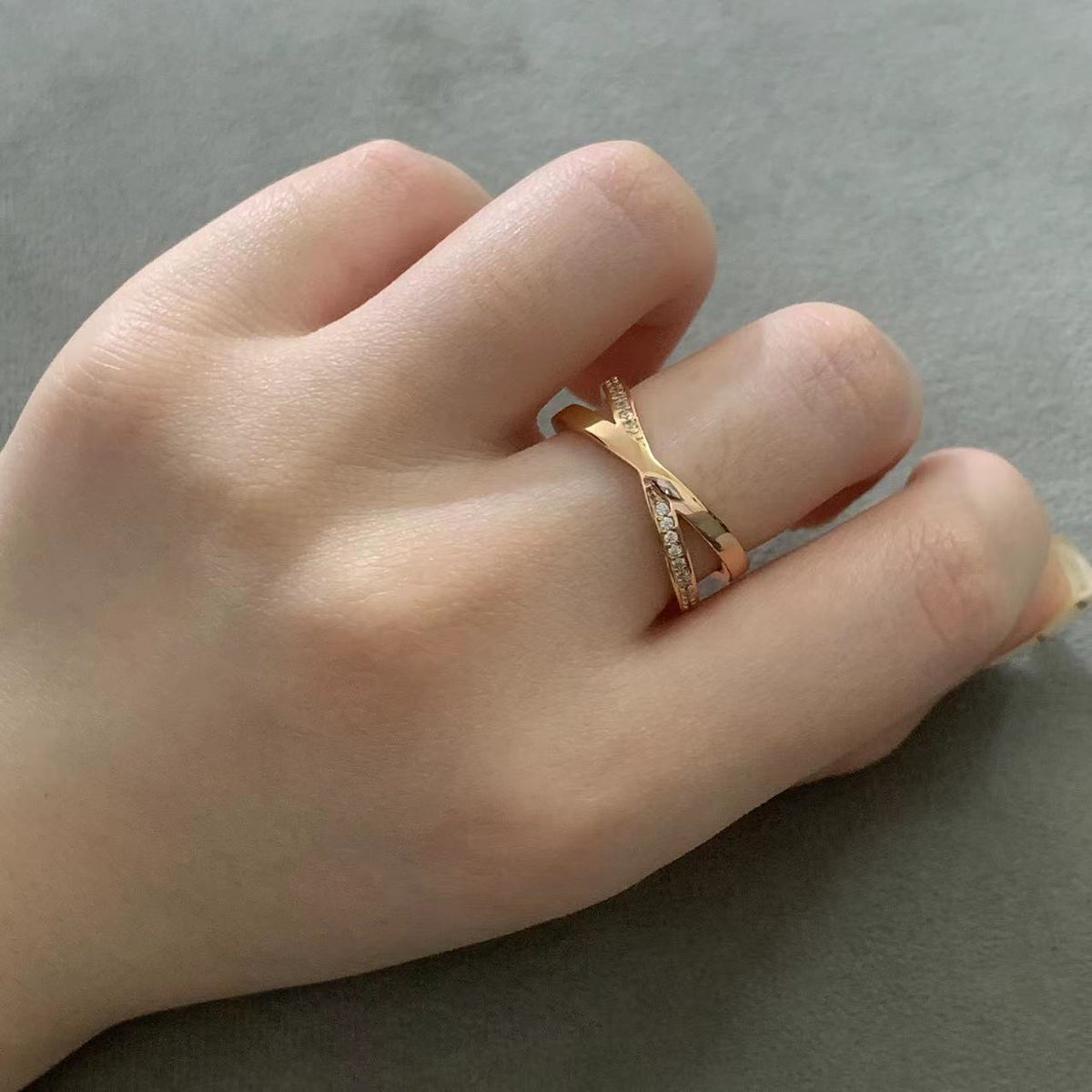 [Dawnora Jewelry]ATLAS X DIAMOND RING