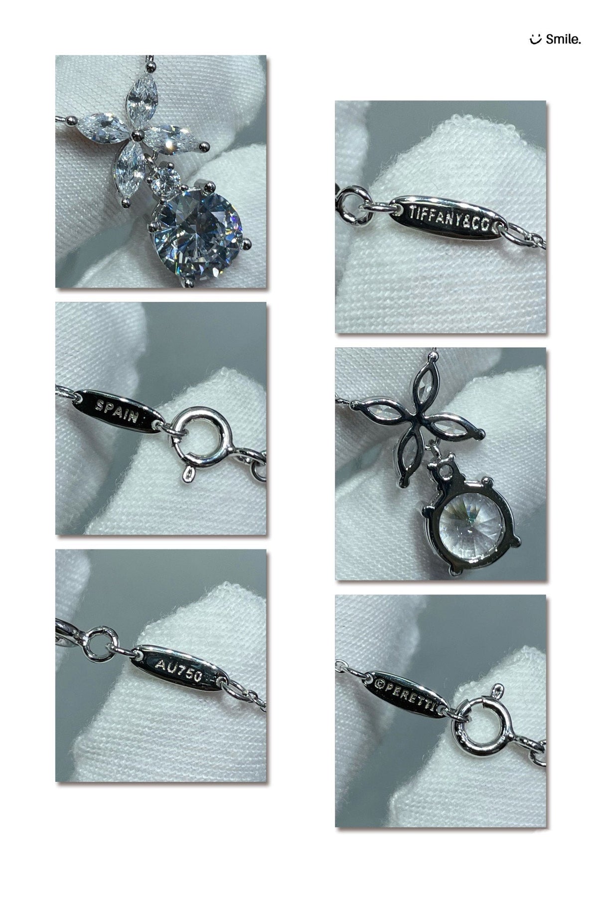 [Dawnora Jewelry]VICTORIA PENDANT SILVER DIAMOND NECKLACE
