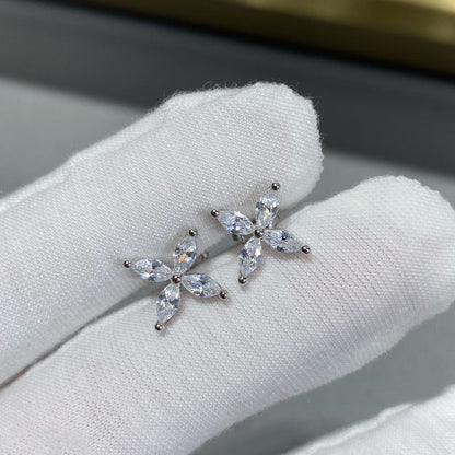 [Dawnora Jewelry]VICTORIA SILVER DIAMOND STUD MINI EARRINGS