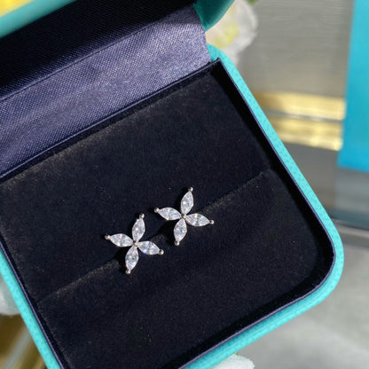 [Dawnora Jewelry]VICTORIA SILVER DIAMOND STUD MINI EARRINGS
