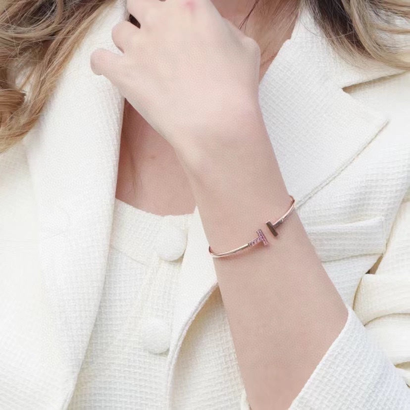 [Dawnora Jewelry]T PINK GOLD PINK DIAMOND BRACELET