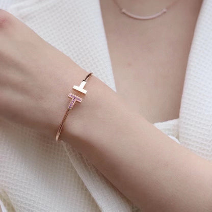 [Dawnora Jewelry]T PINK GOLD PINK DIAMOND BRACELET