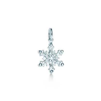 [Dawnora Jewelry]STERLING SILVER SNOWFLAKE PENDANT NECKLACE