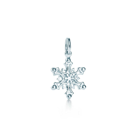 [Dawnora Jewelry]STERLING SILVER SNOWFLAKE PENDANT NECKLACE
