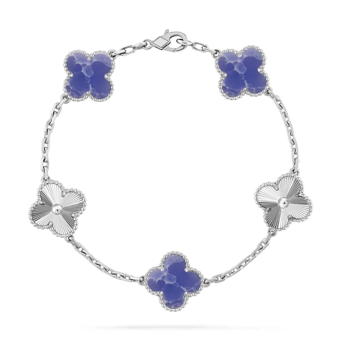 [Dawnora Jewelry]CLOVER 5 MOTIF BLUE VEINS BRACELET COLLECTION