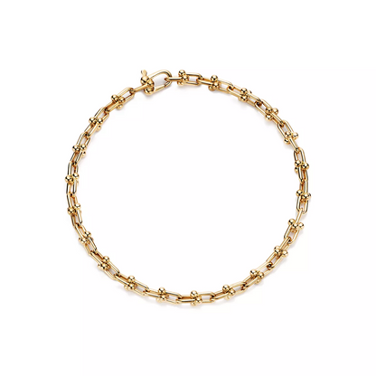 [Dawnora Jewelry]HARDWEAR MICRO LINK 44 MOTIF GOLD BRACELET