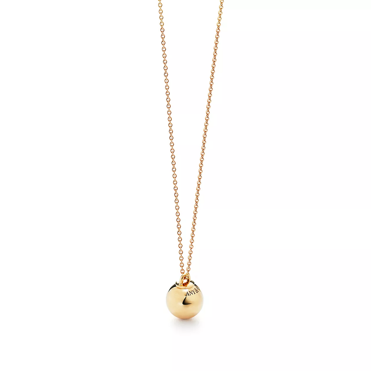 [Dawnora Jewelry]BALL PENDANT 12.75MM NECKLACE