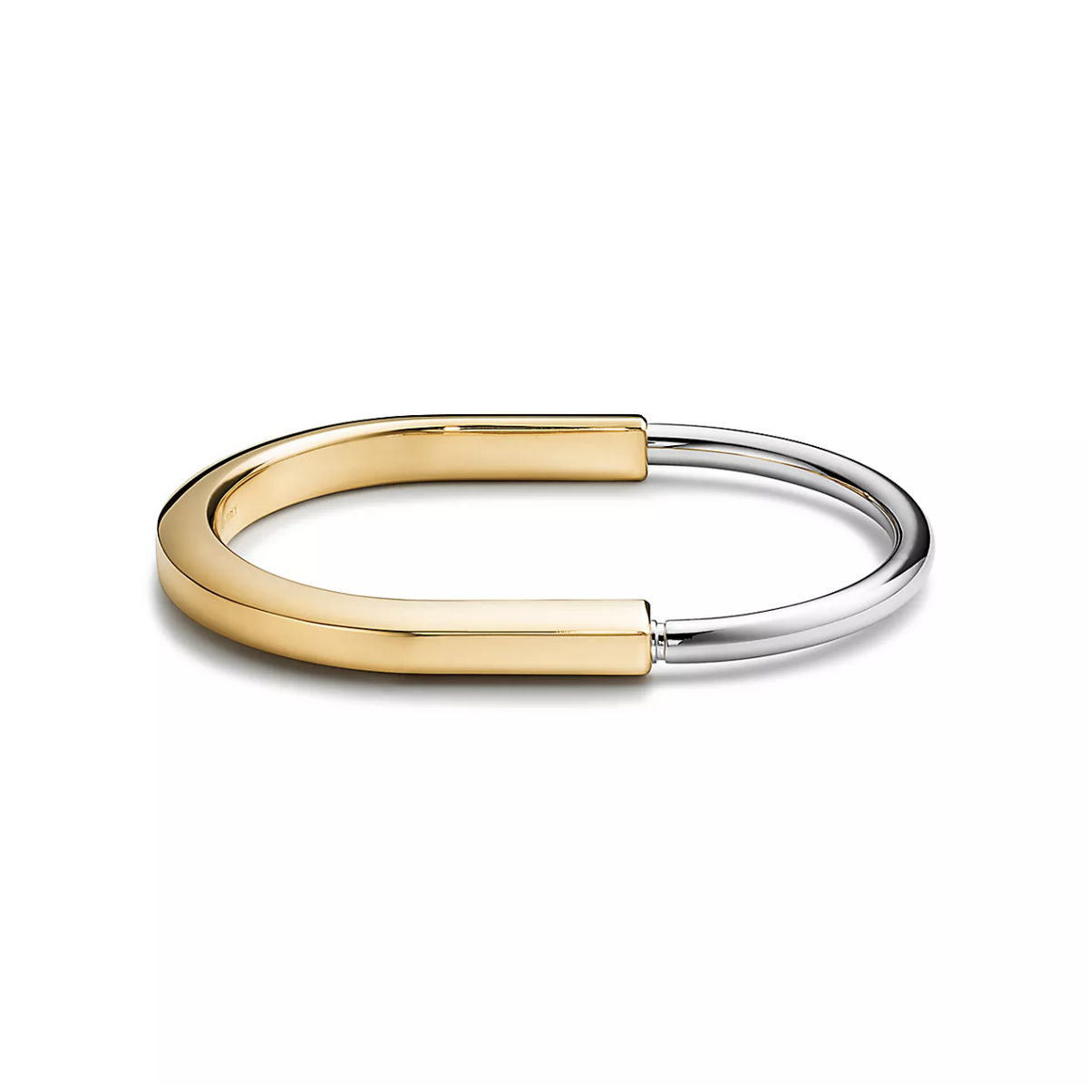 [Dawnora Jewelry]LOCK BRACELET YELLOW AND WHITE GOLD