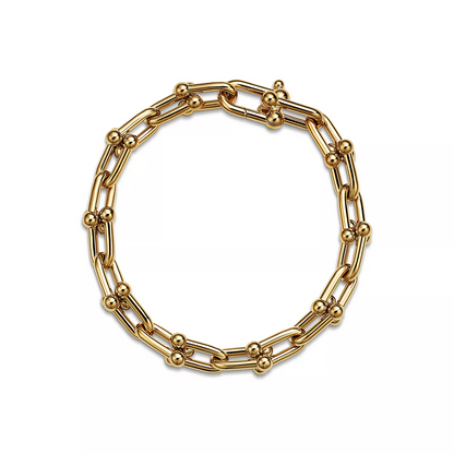 [Dawnora Jewelry]HARDWEAR MEDIUM LINK 20 MOTIF GOLD BRACELET