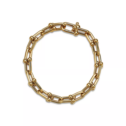 [Dawnora Jewelry]HARDWEAR MEDIUM LINK 20 MOTIF GOLD BRACELET