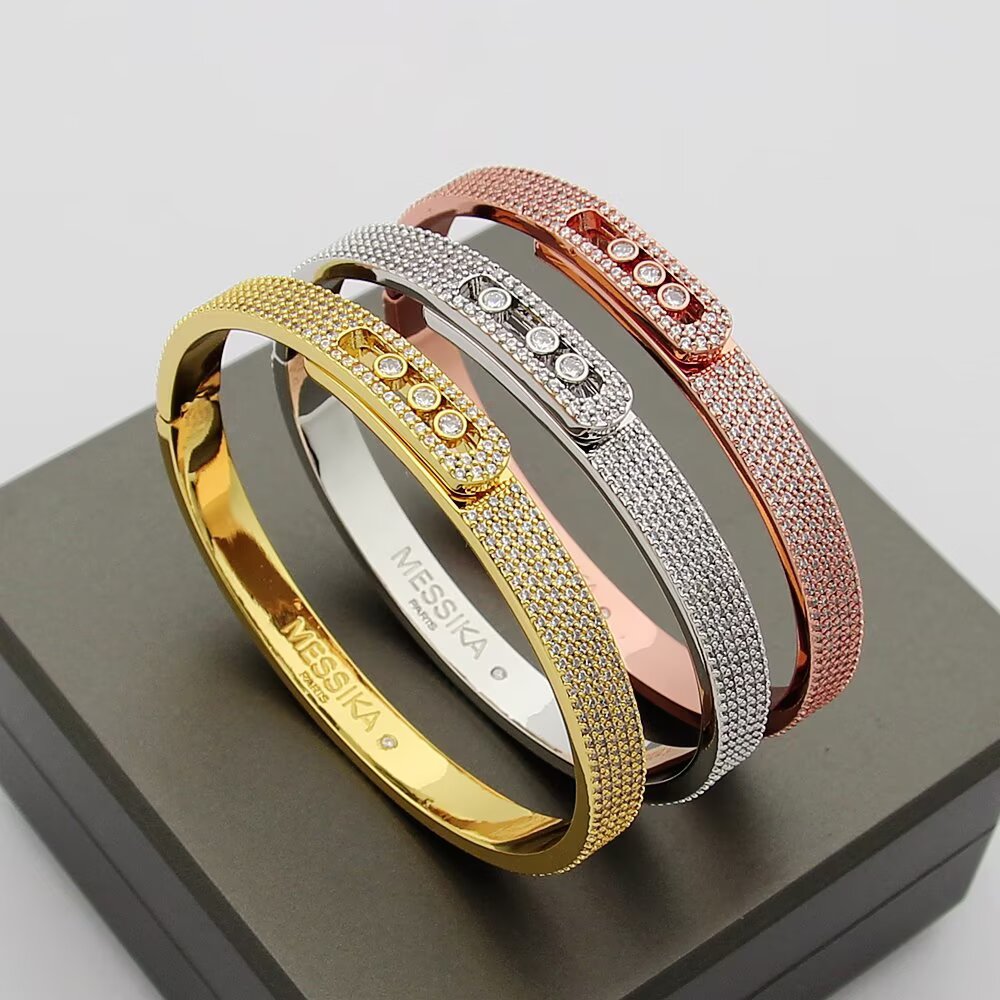 [Dawnora Jewelry]Move Noa Full Pavé Diamond Bangle Bracelet