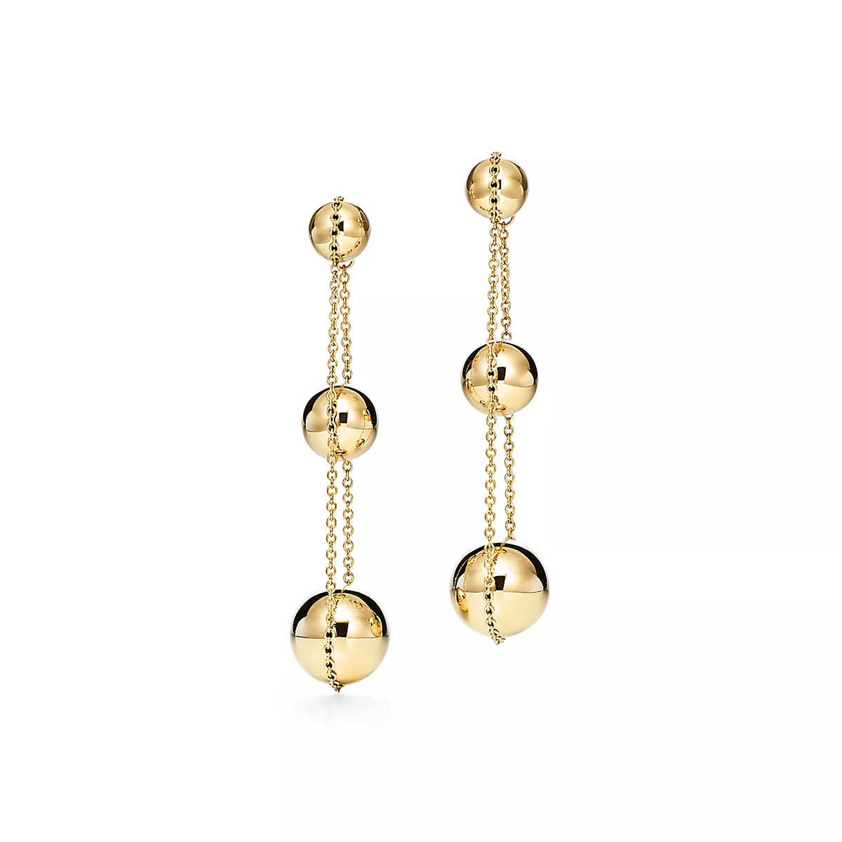 [Dawnora Jewelry]TRIPLE DROP GOLD EARRINGS