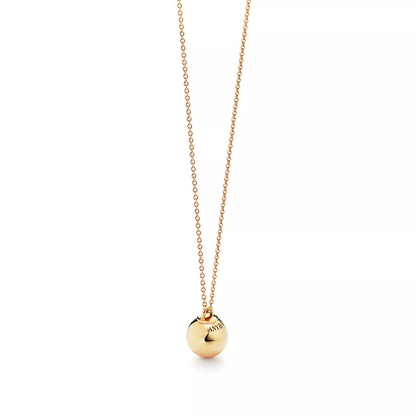 [Dawnora Jewelry]BALL PENDANT 12.75MM NECKLACE