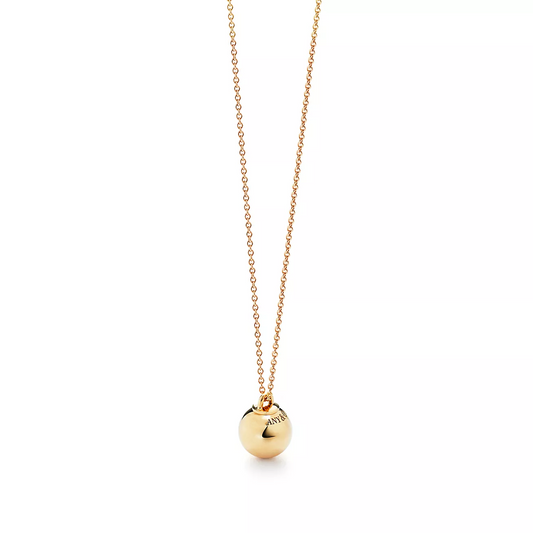 [Dawnora Jewelry]BALL PENDANT 12.75MM NECKLACE