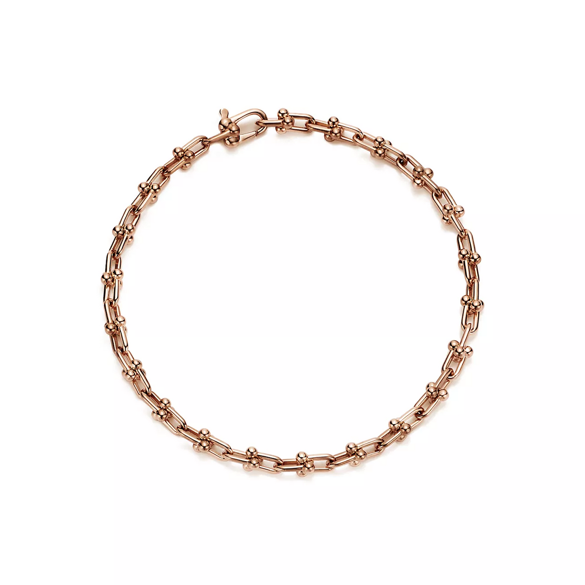 [Dawnora Jewelry]HARDWEAR MICRO LINK 44 MOTIF PINK GOLD BRACELET