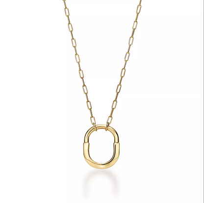 [Dawnora Jewelry]LOCK NECKLACE GOLD