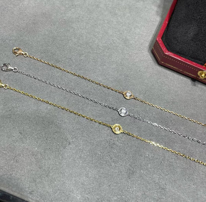 [Dawnora Jewelry]DIAMOND STERLING SILVER AQUAMARINE BUBBLE BRACELET