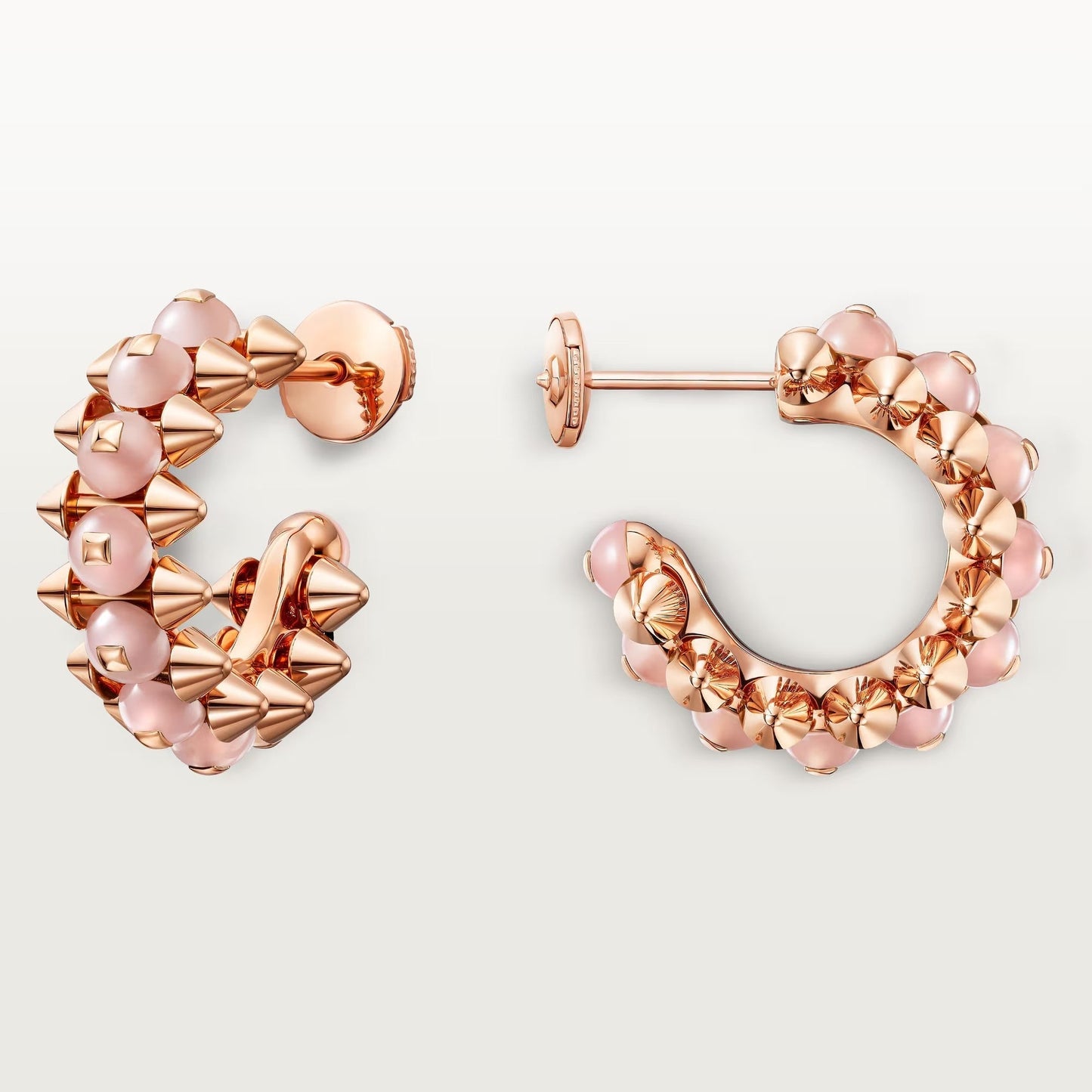 [Dawnora Jewelry]CLASH 7.9MM AGATE CHALCEDONY EARRINGS