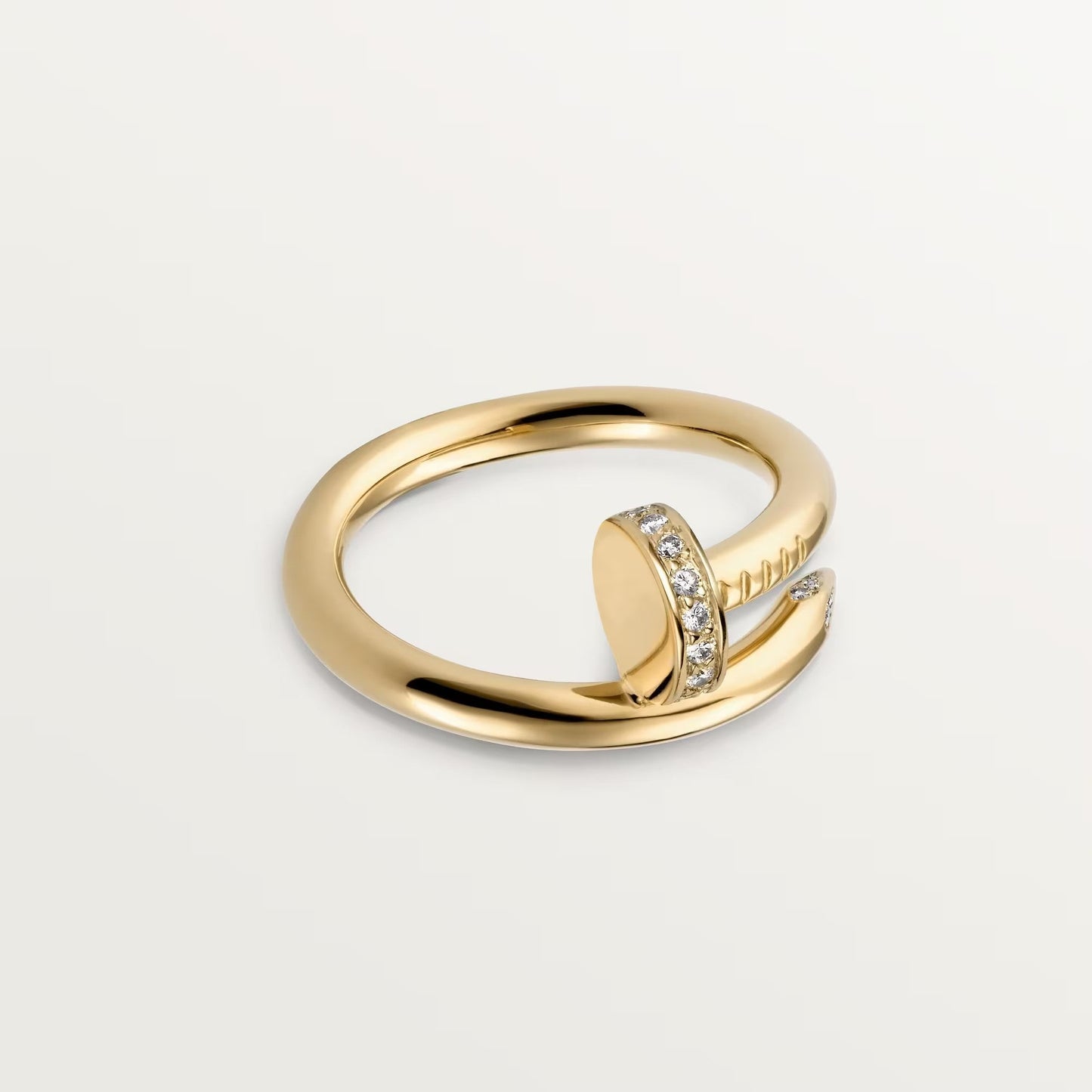 [Dawnora Jewelry]JUSTE RING 2.6MM HALF DIAMOND