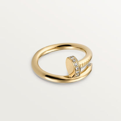 [Dawnora Jewelry]JUSTE RING 2.6MM HALF DIAMOND