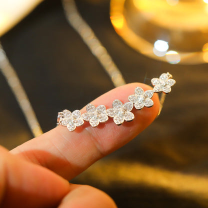 [Dawnora Jewelry]]wild flower diamond line pendant