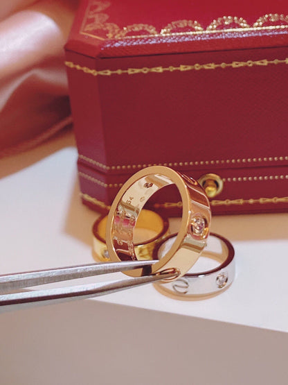 [Dawnora Jewelry]Three-Diamond Ring