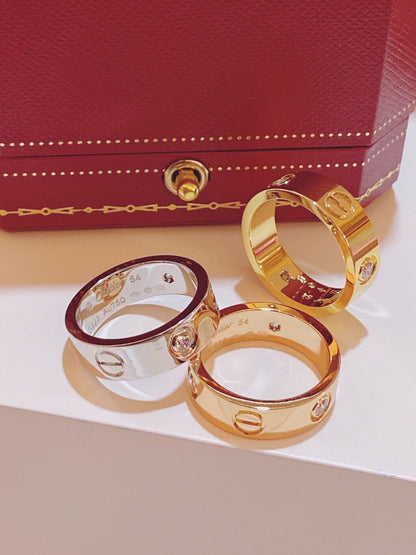 [Dawnora Jewelry]Three-Diamond Ring