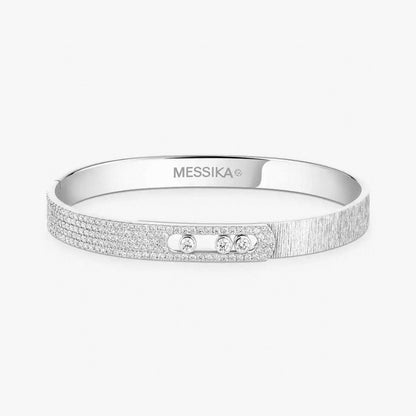 [Dawnora Jewelry]2026 BRAND-NEW FROSTED BRACELET WITH DIAMONDS THREE COLORS