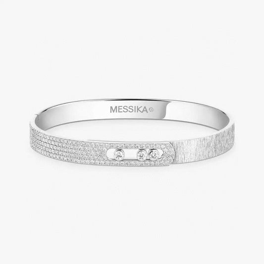 [Dawnora Jewelry]2026 BRAND-NEW FROSTED BRACELET WITH DIAMONDS THREE COLORS