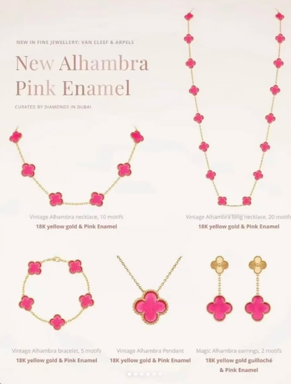 [Dawnora Jewelry] 26 NEW PINK BUBBLE ENAMEL SET