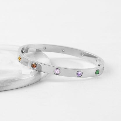 [Dawnora Jewelry] 2026 NEW 6.1MM COLORED GEMSTONE BRACELET